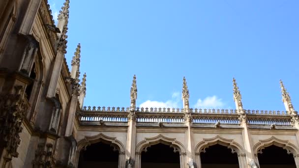 Toledo Spanya Daki San Juan Los Reyes Manastırı Katolik Fransisken — Stok video