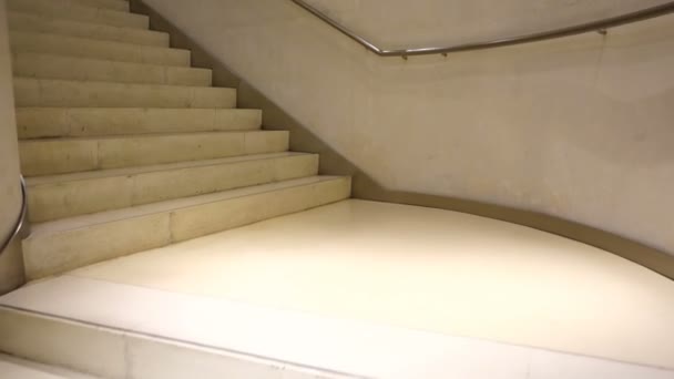 Mouvement Sur Escalier Colimaçon Tir Dans Mouvement — Video