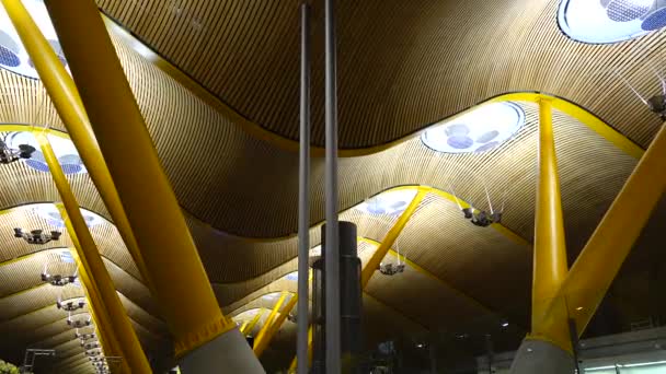 Terminal Aéroport Barajas Est Principal Aéroport Madrid Terminal Aéroport Barajas — Video