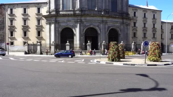 Basílica Real São Francisco Grande Madrid Espanha Tiro Primavera — Vídeo de Stock