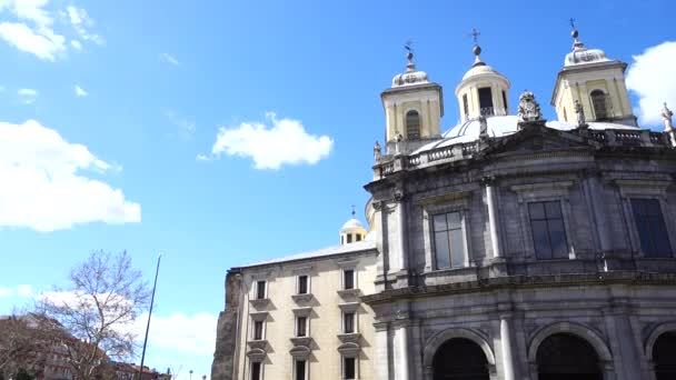 Koninklijke Basiliek Van San Francisco Grande Madrid Spanje Schieten Spanje — Stockvideo