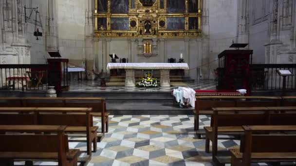 Interior Del Monasterio San Juan Los Reyes Toledo España Monasterio — Vídeos de Stock