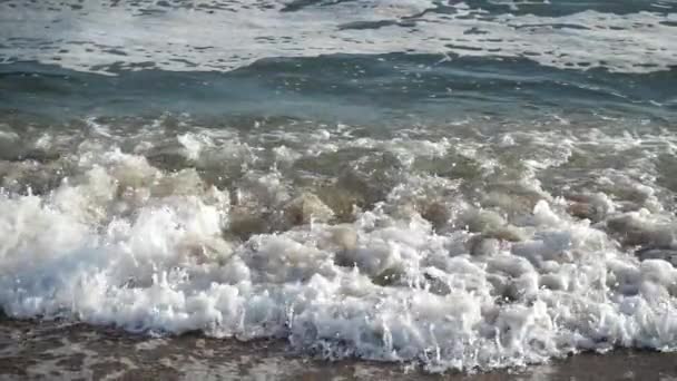 Zeegolf Langzame Beweging 240 Fps Schieten Het Strand — Stockvideo