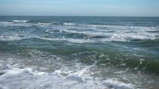 Mořská Vlna Fotografování Pláži — Stock video