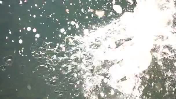 Pedra Cai Água 480 Fps Movimento Lento — Vídeo de Stock
