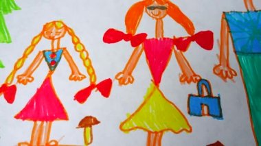 Ormandaki çizim ailesi..