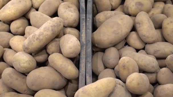 Kartoffeln Supermarkt Abschuss Von Lebensmitteln — Stockvideo