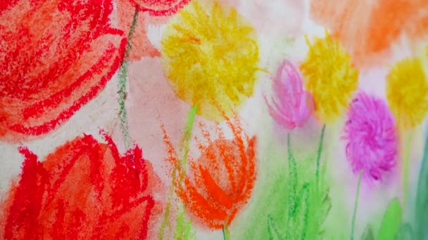 Le dessin des fleurs .
