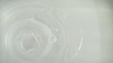 Portakallar suya düşüyor. Yavaş çekim.