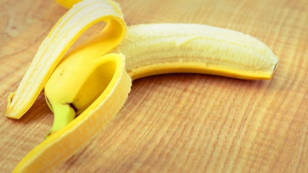 Bananenschieten Stop Beweging Stop Met Bewegen — Stockvideo