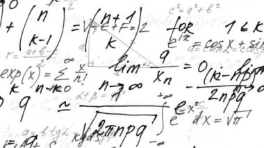 Matematik animasyonu. Matematiksel formüller ve zamanlamalar.