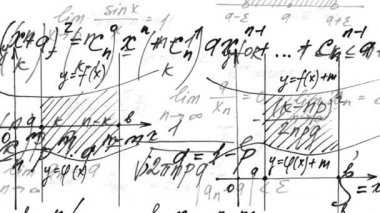 Matematik animasyonu. Matematiksel formüller ve zamanlamalar.