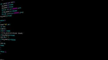 Ekrandaki kaynak kodu. Kaynak kodu.