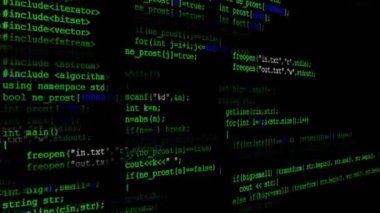 Ekrandaki kaynak kodu. Kaynak kodu.