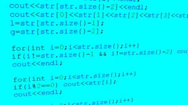 Ekrandaki kaynak kodu. Kaynak kodu.