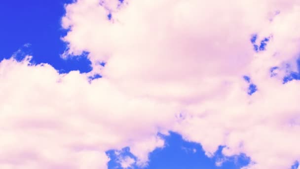 Nuvens Céu Desfasamento Temporal — Vídeo de Stock