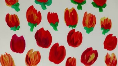 Çiçek çiz. Zaman aşımı.