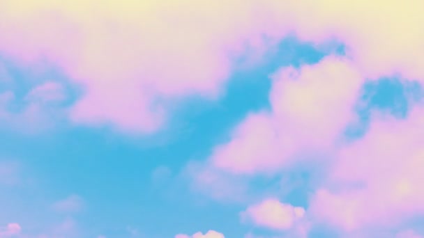 在天空中的云彩 时间间隔 — 图库视频影像