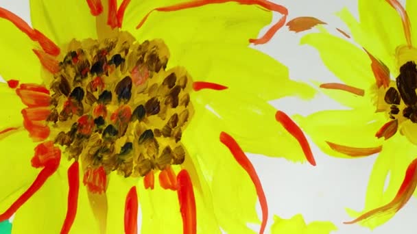 Disegna Girasoli Scadenza Temporale — Video Stock