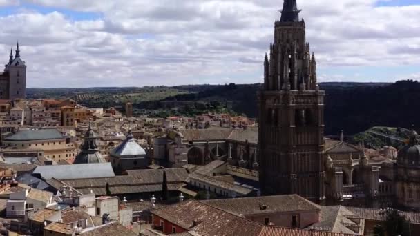 Catedral Primaz Santa Maria Toledo Desfasamento Temporal — Vídeo de Stock