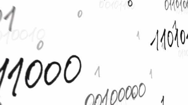 Code binaire, animation. Animation sur un code binaire .
