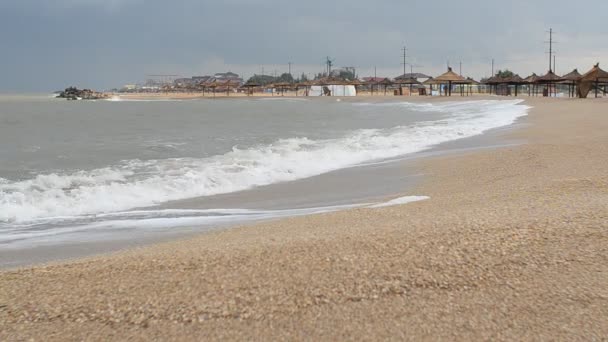 Plaża Morska Chmury Filmowanie Plaży — Wideo stockowe