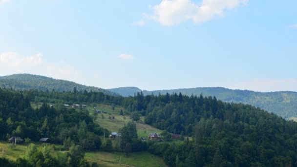 Montanhas Nuvens Tiro Timelapse — Vídeo de Stock