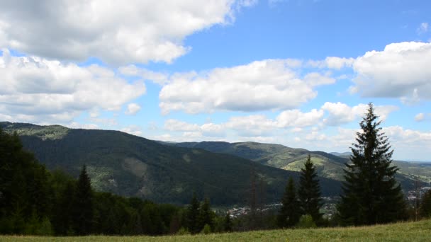 Montanhas Nuvens Tiro Montanhas — Vídeo de Stock