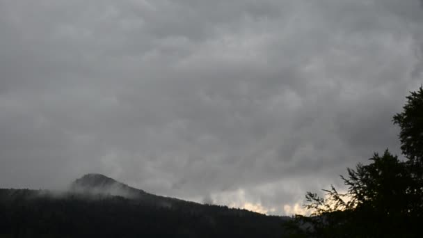 山と雲 雲の撮影 — ストック動画
