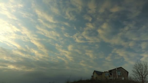 Wolken Lucht Tijdsverloop Schieten Van Timelapse — Stockvideo