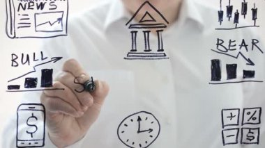 Borsada çizim. Bir işaret koyacağız. Bir işaret çizelim..