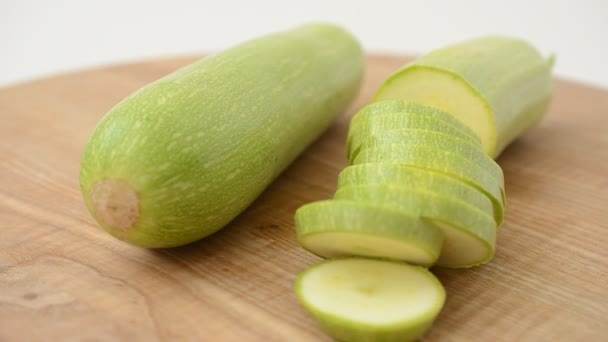 Vegetable Marrows Board Shooting Movement — Stock Video