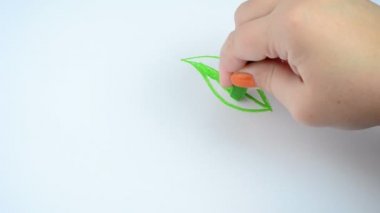 Limon çiziyoruz. Çizim süreci.