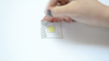 Ev çiziyoruz. Çizim süreci.