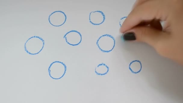 Fond Dessin Abstrait Processus Dessin — Video