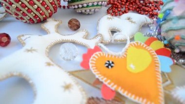 Aralık 'ta festival oyuncakları çekimleri. Noel ve Yeni Yıl oyuncakları.