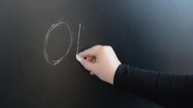 Tahtada indirim metni. Tahtaya tebeşirle yazarız..