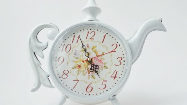 Está Hora Tomar Chá Cinco Horas Tiro Lapso Tempo — Vídeo de Stock