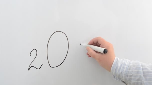 Le calendrier sur la base d'un an. Nous dessinons un marqueur .