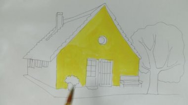 Evi çiz. Zaman aşımı.