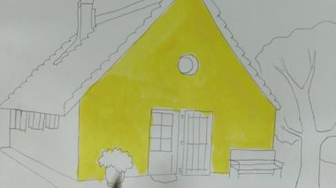 Evi çiz. Zaman aşımı.