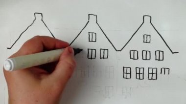 Evi çiz. Zaman aşımı.