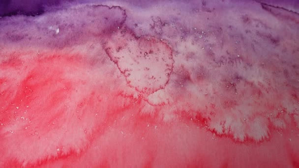 Fond Aquarelle Abstrait Tournage Dessin — Video