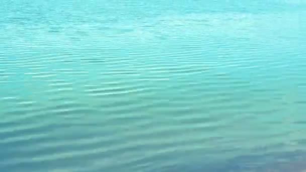 Timelapse Κίνηση Του Νερού Μια Επιφάνεια Της Θάλασσας Σκοποβολή Της — Αρχείο Βίντεο