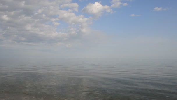 海と雲とカモメ 海の風景 — ストック動画