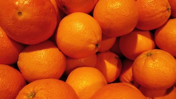 Naranjas Frescas Jugosas Tienda — Vídeos de Stock