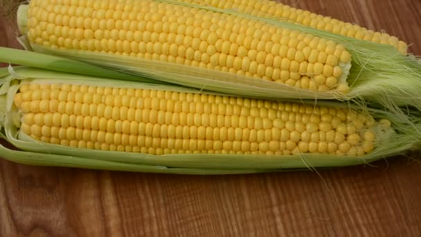 Corn Kitchen Board Shooting Movement — Stock Video