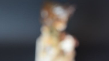 Bir köpek figürünün vurulması. Bir heykelciğin çekimine.