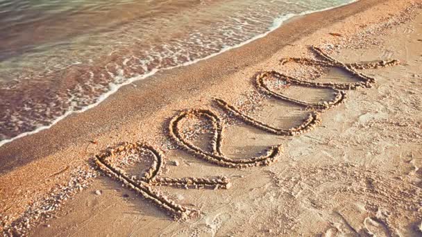 Inscription Relax Sur Sable Inscription Sur Sable Plage — Video