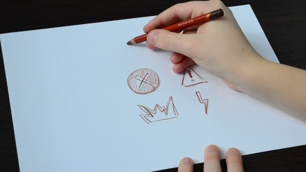 Dessine Les Signes Avant Coureurs Nous Dessinons Image — Video